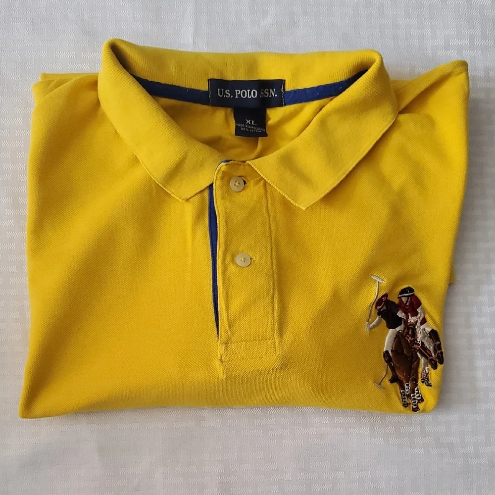 U.S. Polo Assn Big Yellow Polo Large Poney XL Shirt - Picture 11 of 11